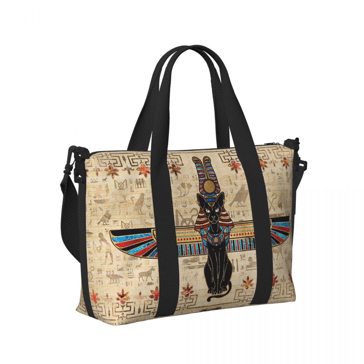Women Bags Egypt - Tas Travel Pantai Hieroglif Mesir Kucing