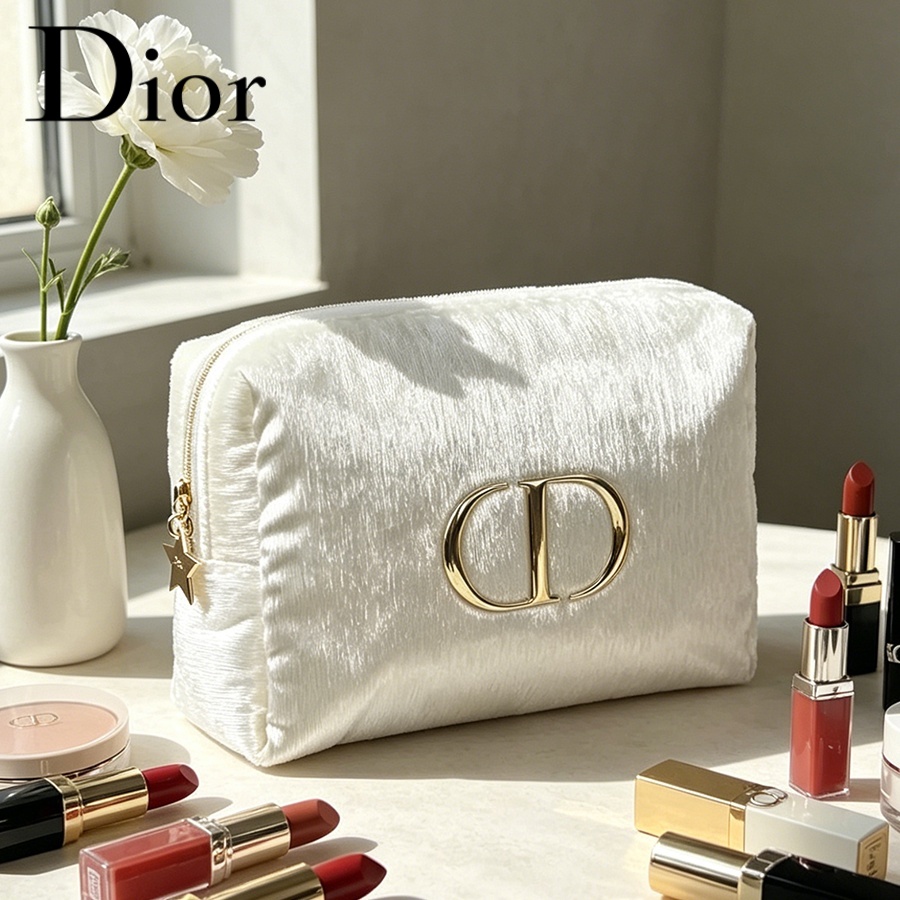 Women Bags Dior - Tas Dior Tas Kosmetik Perjalanan Beludru