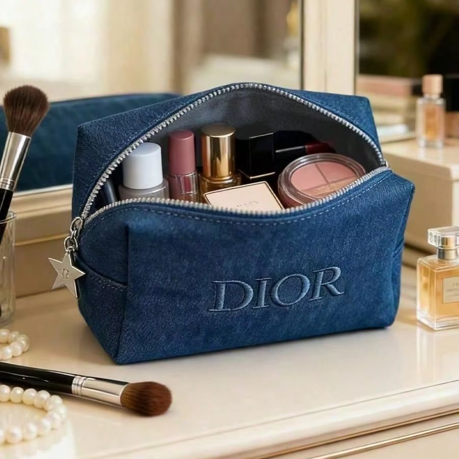 Tas Kosmetik Dior Denim Gelap  - Women Bags Dior ulasan dan harga
