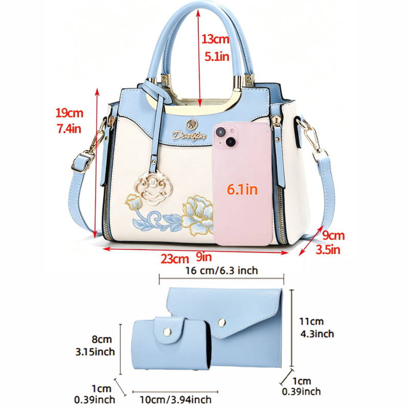 Set tas tangan bordir berkuali - Women Bags Work ulasan dan harga