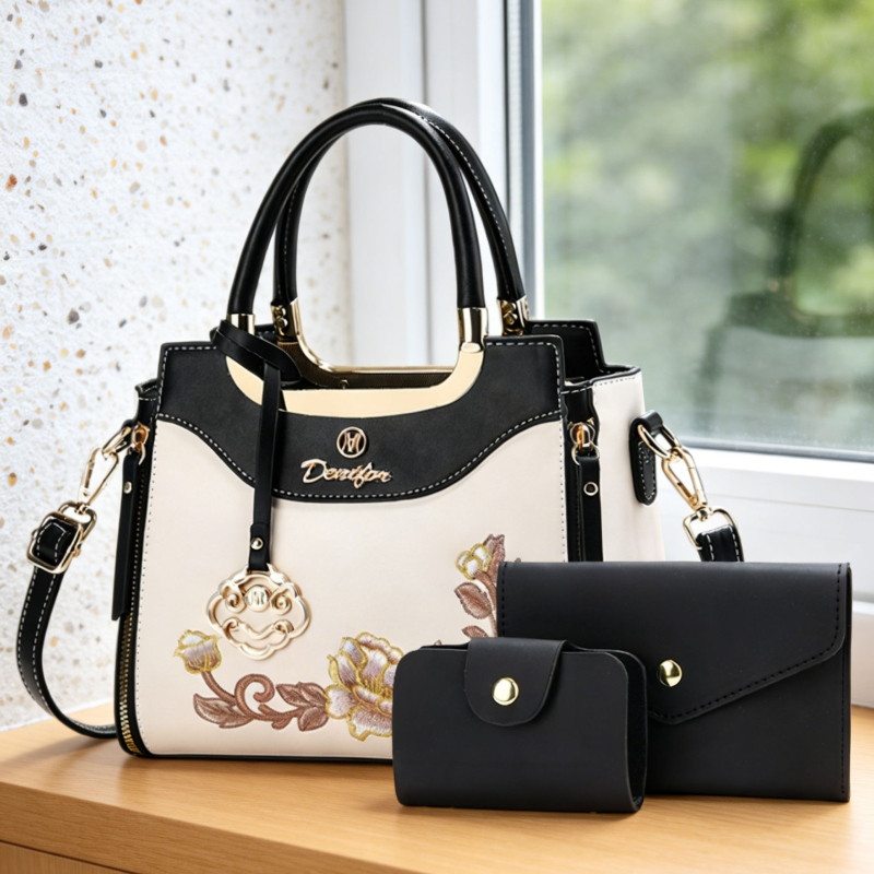 Set tas tangan bordir berkuali - Women Bags Work ulasan dan harga