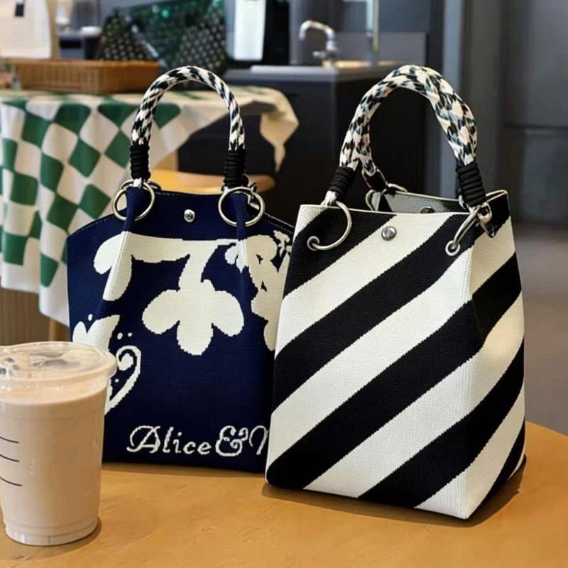 Tas Tote Rajut Wanita Baru Den - Women Bags Work ulasan dan harga