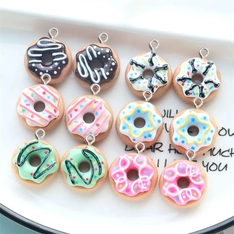 10 Buah Liontin Donat Resin Wa - Women Bags Mini ulasan dan harga