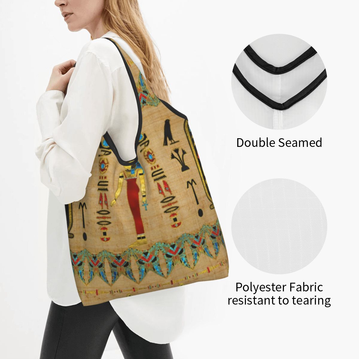 Tas Tote belanja dengan motif  - Women Bags Egypt ulasan dan harga