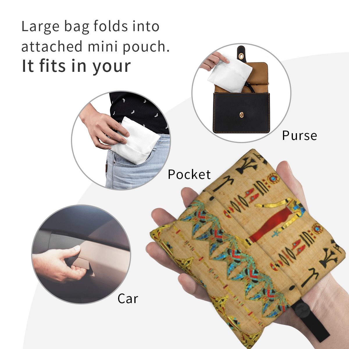 Tas Tote belanja dengan motif  - Women Bags Egypt ulasan dan harga