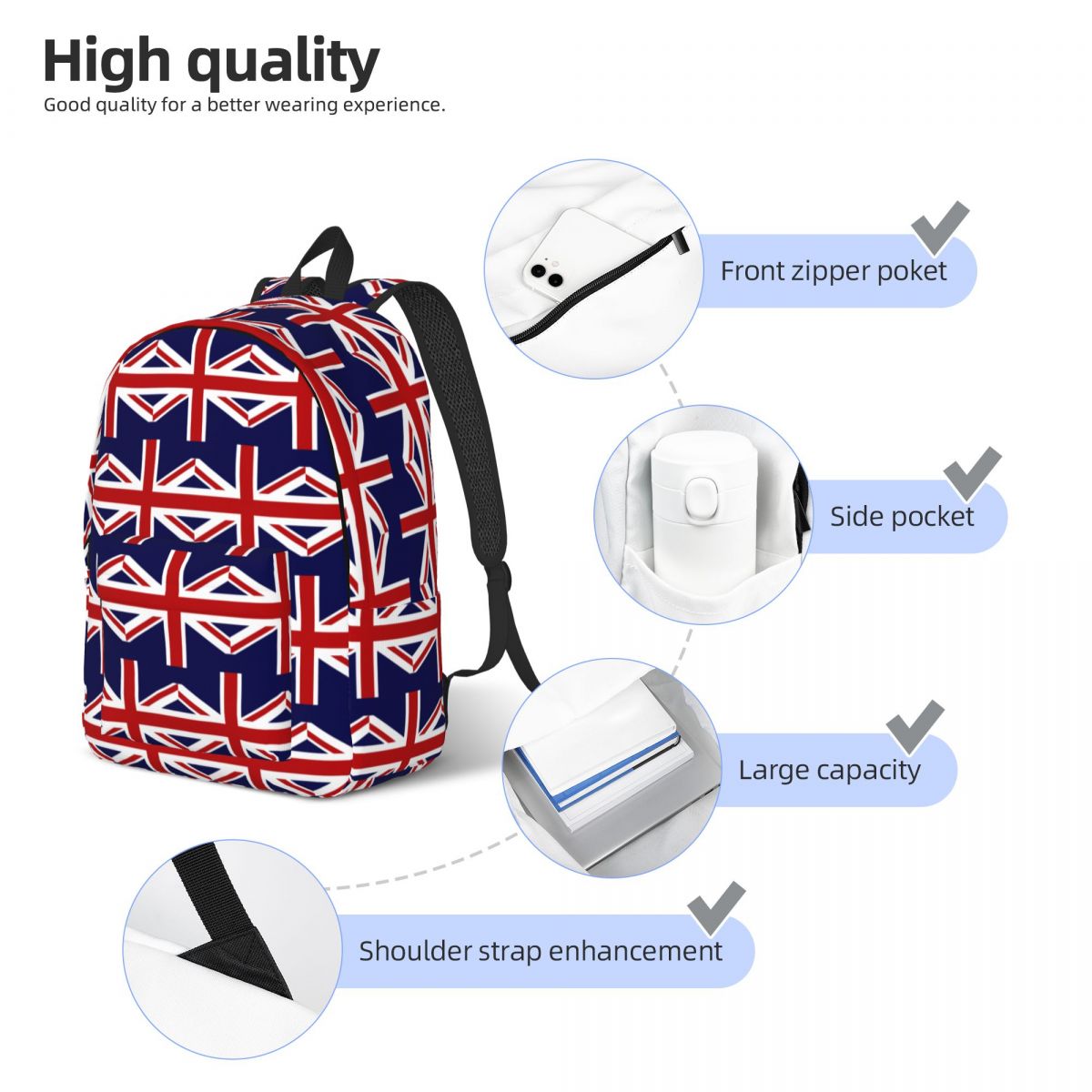 Tas Ransel Bendera Union Jack  - Women Bags Uk Sale ulasan dan harga