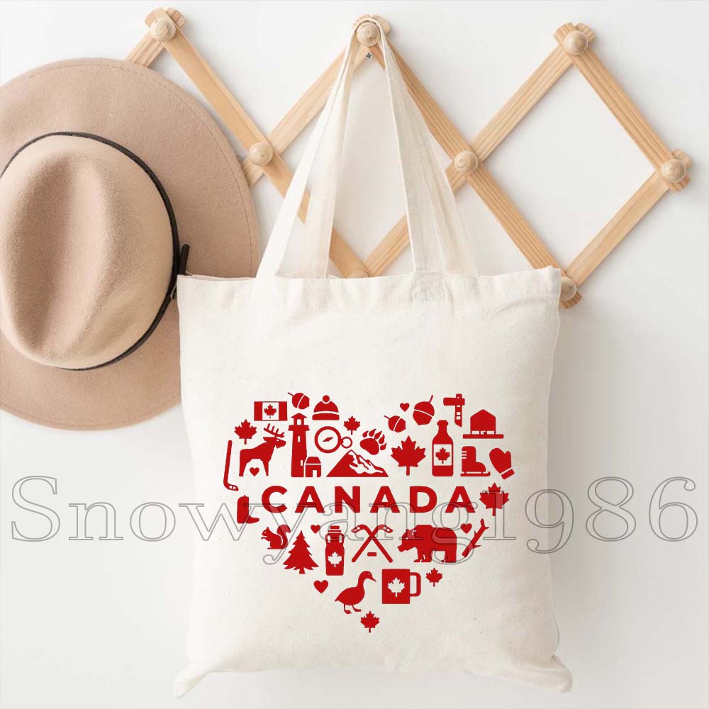 Tas Tote Kanvas Peta dan Bende - Women Bags In Canada ulasan dan harga