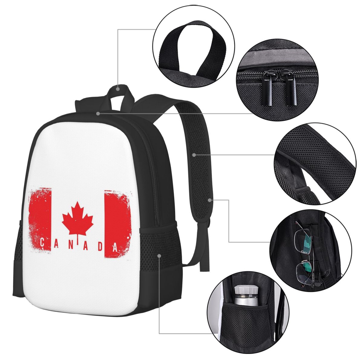 Tas Ransel Pelajar Bendera Kan - Women Bags In Canada ulasan dan harga