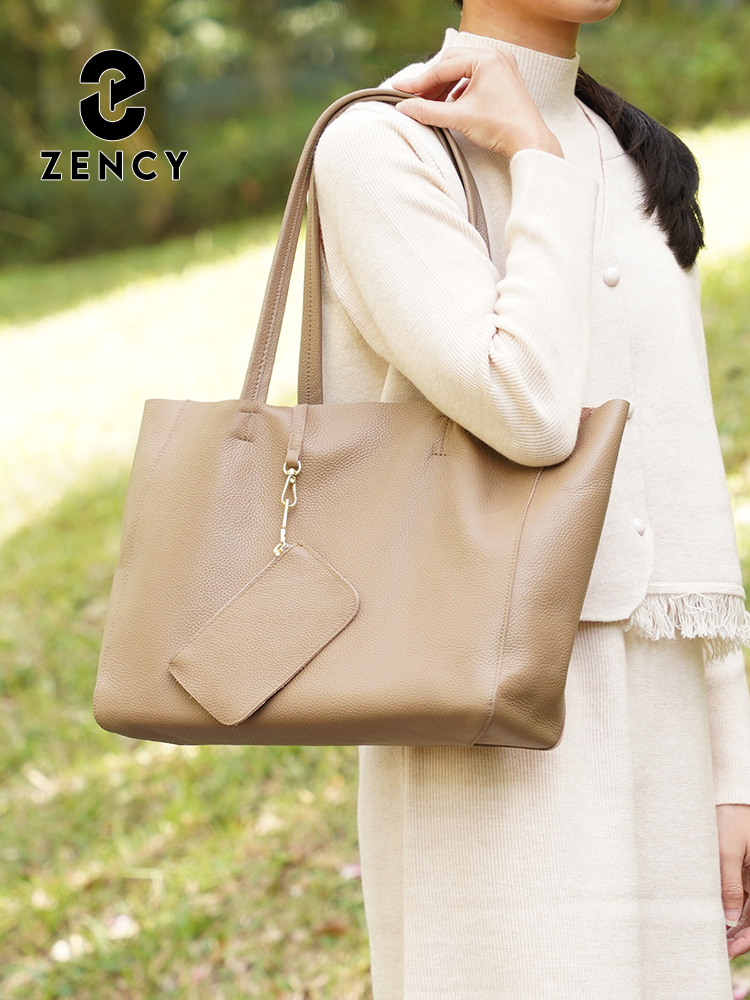 Zency Tas Tote Besar Kulit Asl - Women Bags Work ulasan dan harga