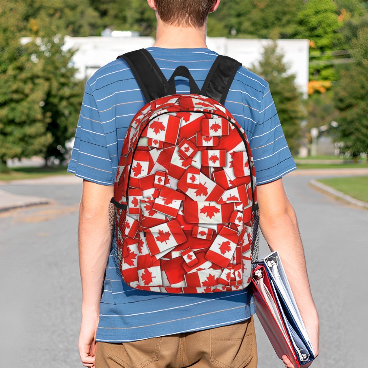 Ransel Pola Bendera Kanada Dis - Women Bags In Canada ulasan dan harga
