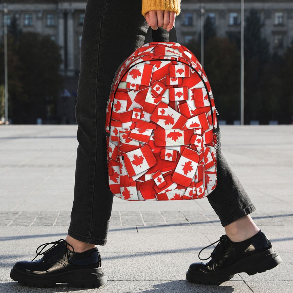 Ransel Pola Bendera Kanada Dis - Women Bags In Canada ulasan dan harga