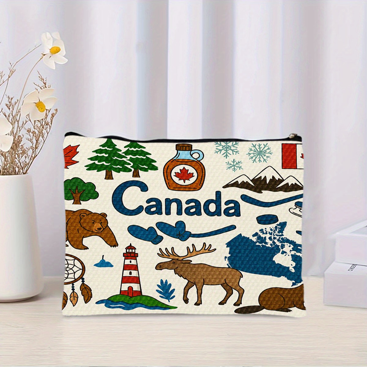 Tas kosmetik bertema Kanada -  - Women Bags In Canada ulasan dan harga