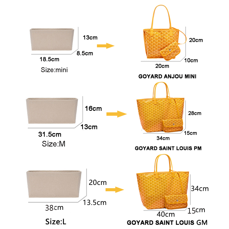 Felt Insert Bag Organizer Kosm - Women Bags Dior ulasan dan harga