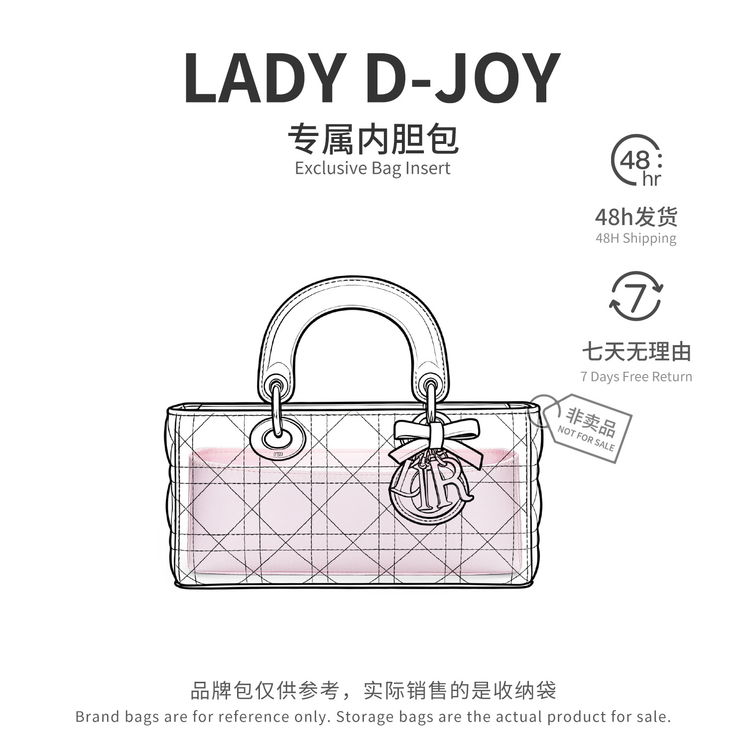 Organizer Tas untuk Tas Dior L - Women Bags Dior ulasan dan harga