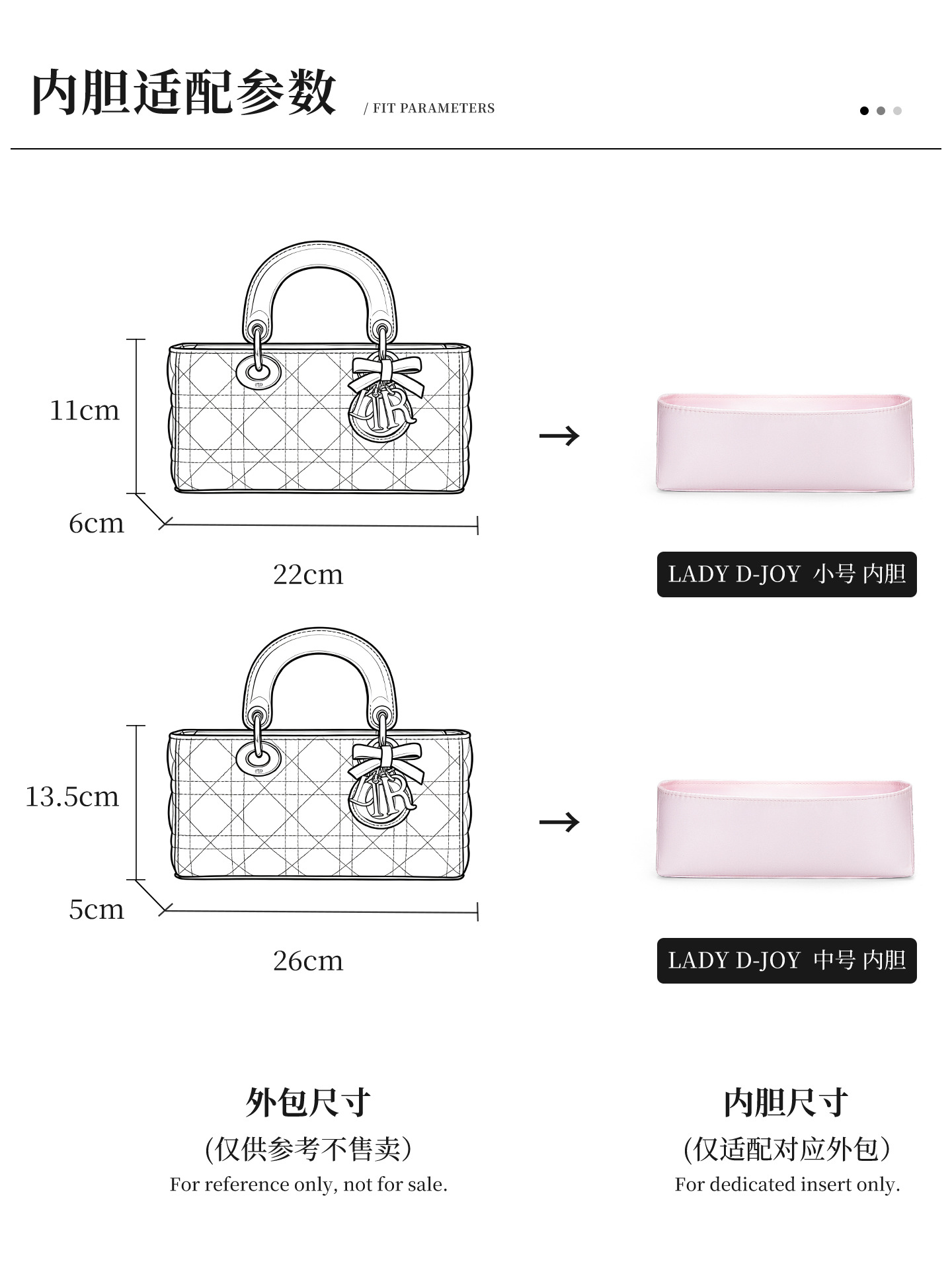 Organizer Tas untuk Tas Dior L - Women Bags Dior ulasan dan harga