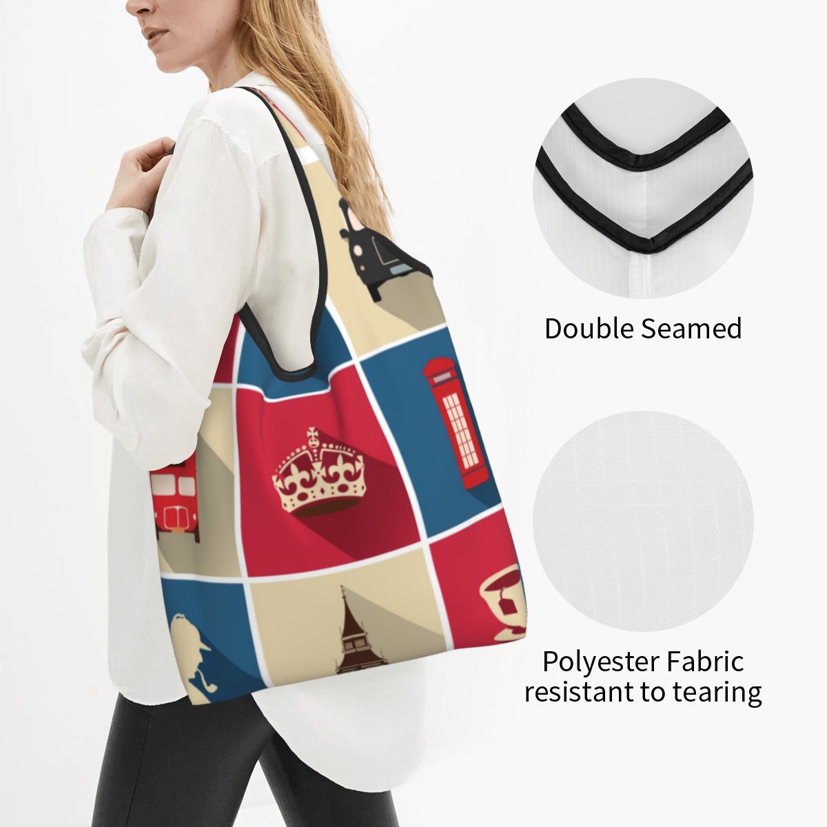 Tas Tote belanja simbol London - Women Bags In Uk ulasan dan harga