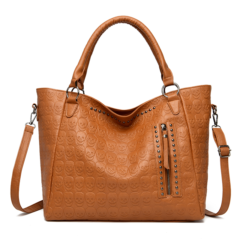 Tas Selempang Punk Skull Kulit - Women Bags Work ulasan dan harga