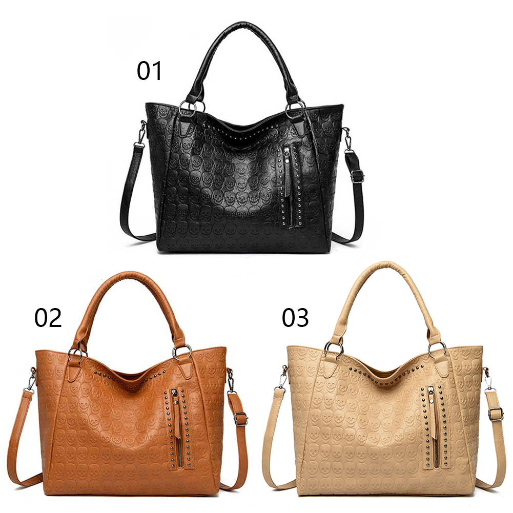 Tas Selempang Punk Skull Kulit - Women Bags Work ulasan dan harga